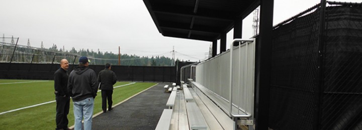 New Bleachers for Peninsula College New Bleachers for Peninsula College
