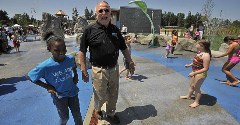 Metro Parks Tacoma STAR Center Spray Garden grand opening.     Photos by Russ Carmack